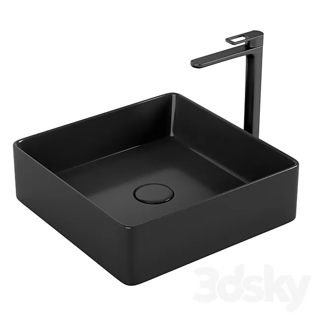 Sink IDDIS Slide SLIBM01i27 black 3D Model
