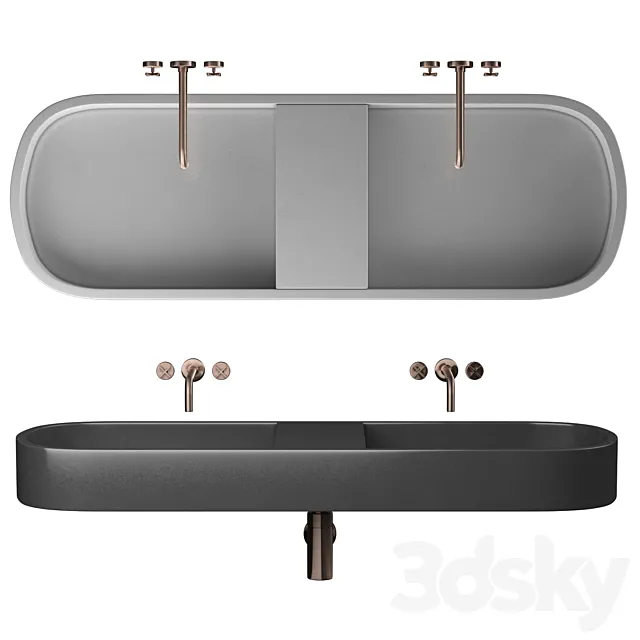 Sink Kast Aura Double Basin 3DModel