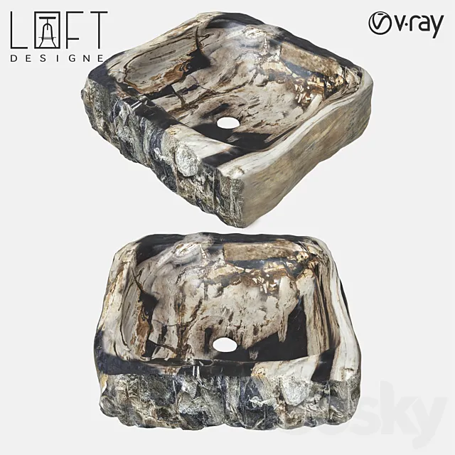 Sink LoftDesigne 3357 model 3D Model