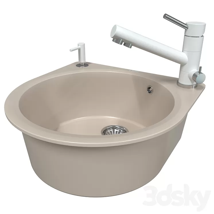 Sink OMOIKIRI AKEGATA 51 SA 3D Model Free