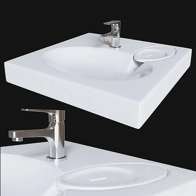 Sink paa claro 3D Model