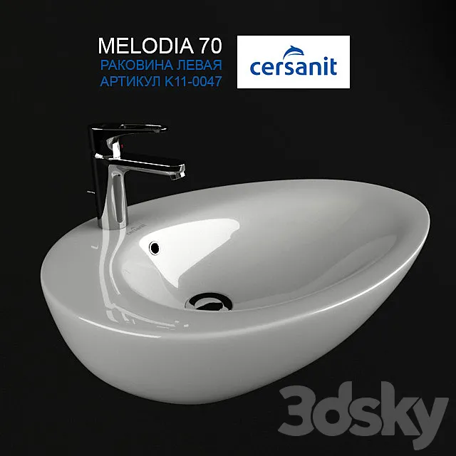 Sink Sersanit MELODIA 70 3DModel
