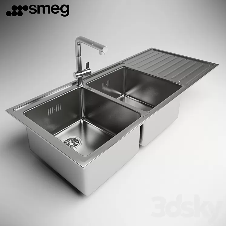 Sink Smeg LM116D 3D Model