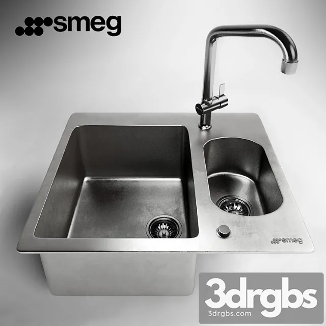 Sink Smeg Sro3416 1 3D Model Free