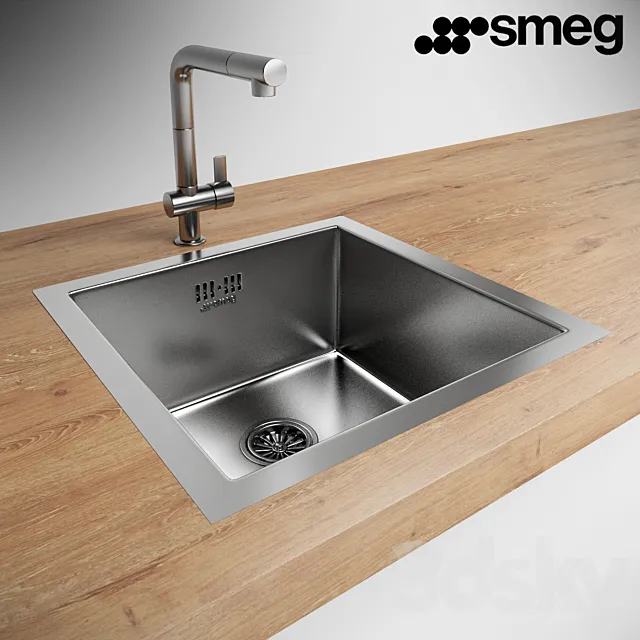 Sink Smeg VQ40-2 3D Model