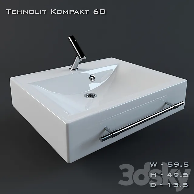Sink Tehnolit Kompakt 60 cm 3DModel