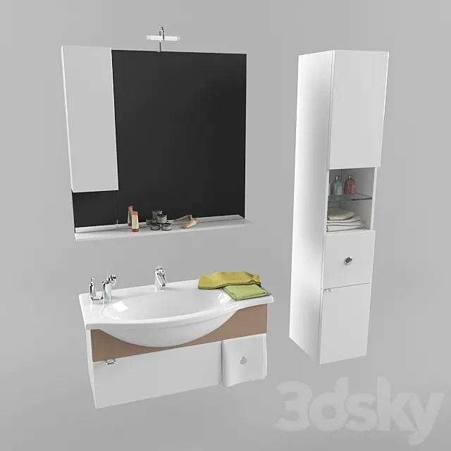 Sink with Cabinet 3D Model