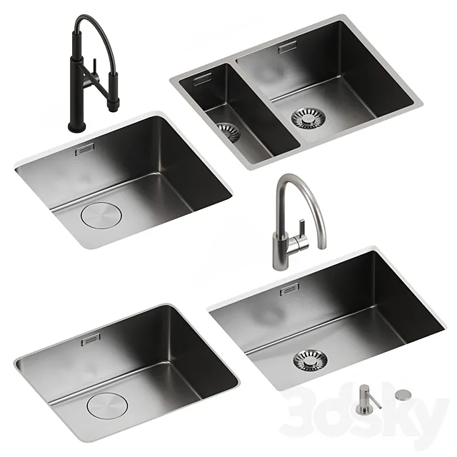 Sinks and faucets Franke 3DModel