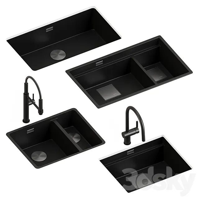 Sinks and faucets Franke 3DModel