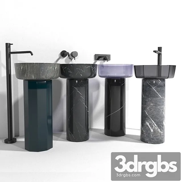 Sinks Opale 1 3D Model Free