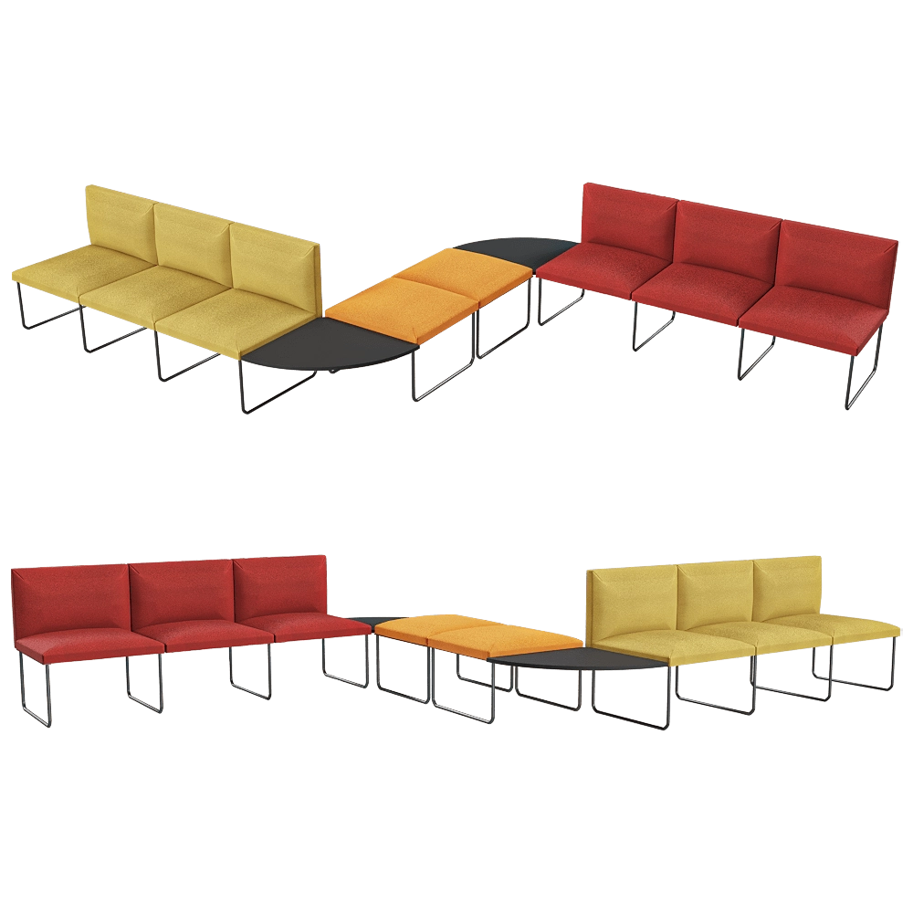 Sitlosophy - Modular seating system Domino 3D Model