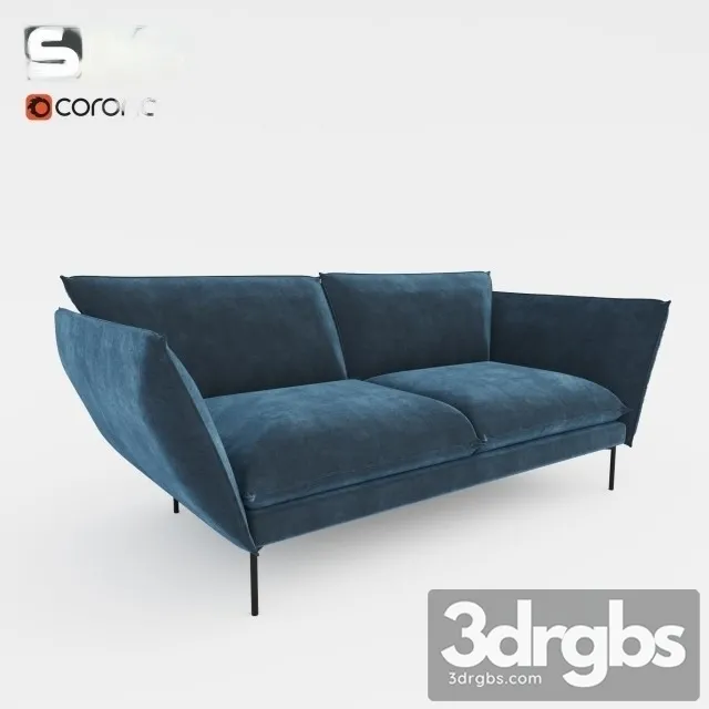 Sits Hugo Riia Sofa 3D Model Free