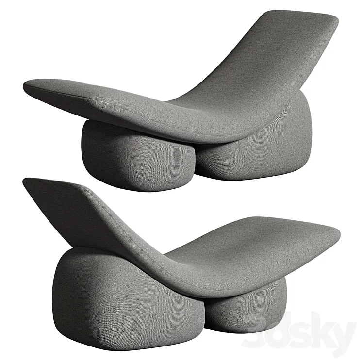 Six N Five Lounge Chair 3D Model Free