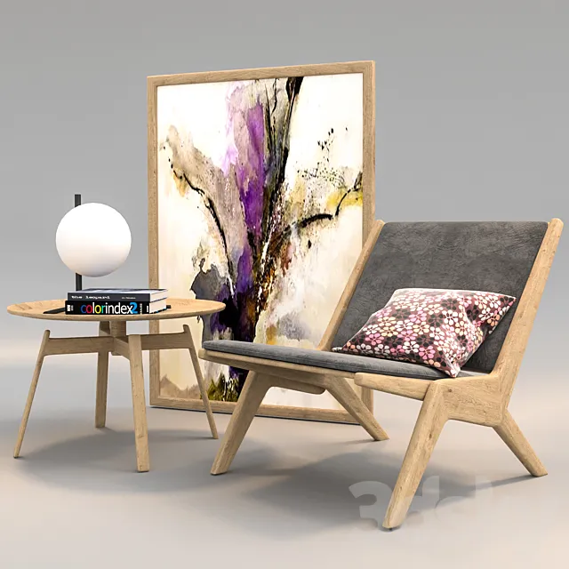 Skagerak Chair Set 3D Model