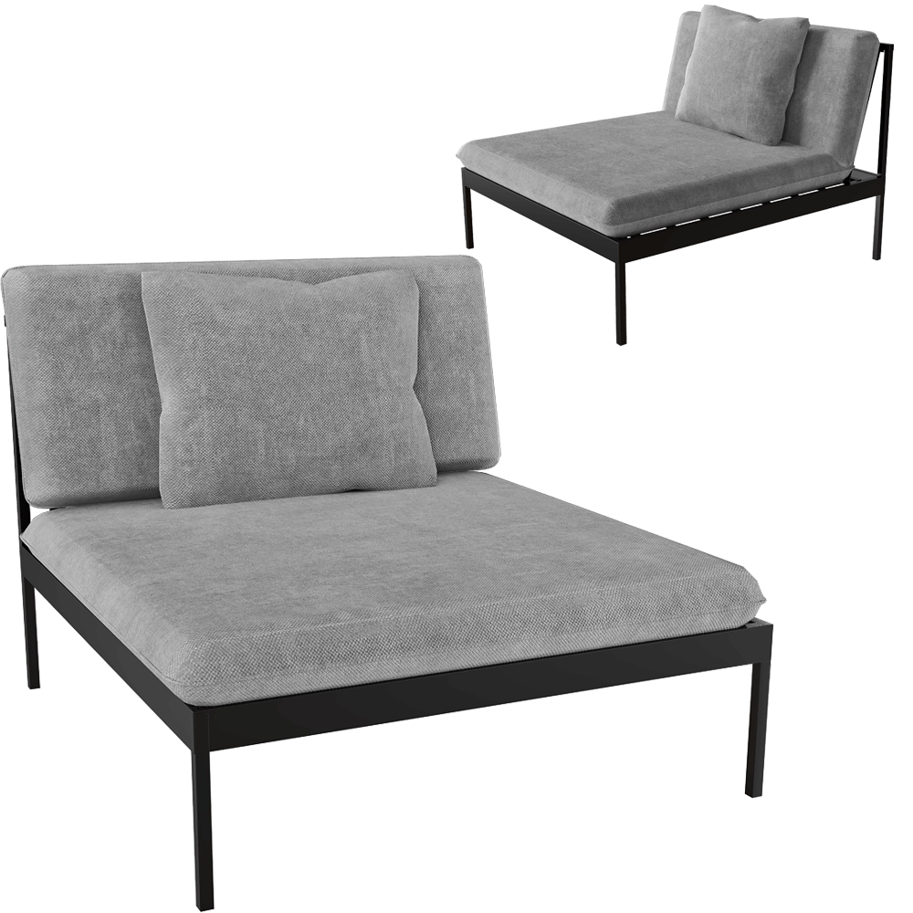 Skargaarden - Lounge chair Bonan 3D Model