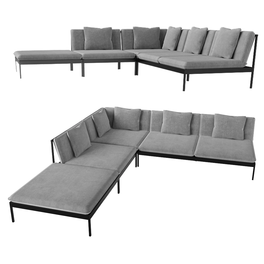 Skargaarden - Outdoor sofa Bonan 3D Model