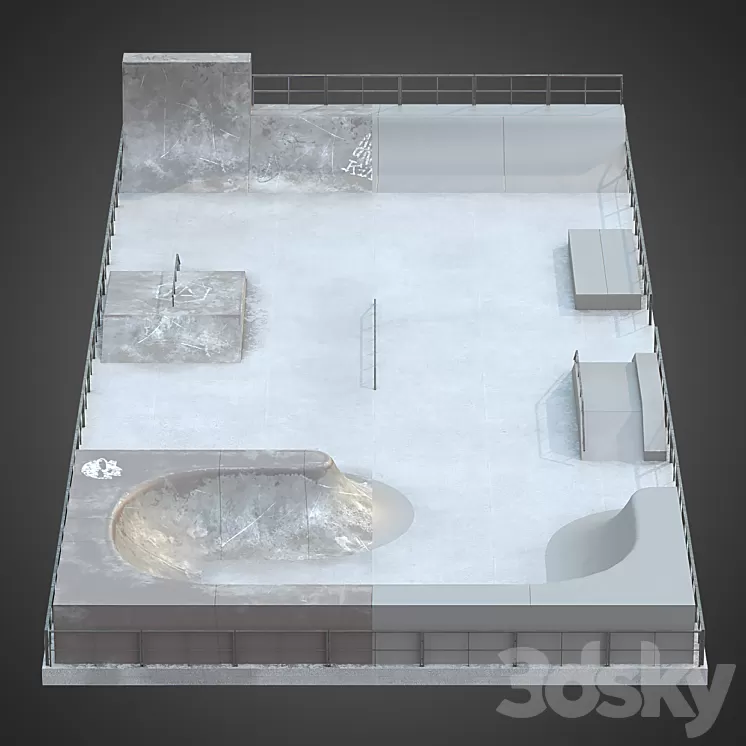Skate park 3D Model