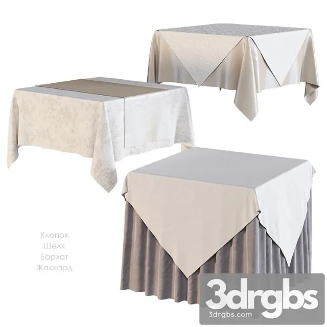 Skatert Na Kvadratnyi Stol 1 3D Model Free