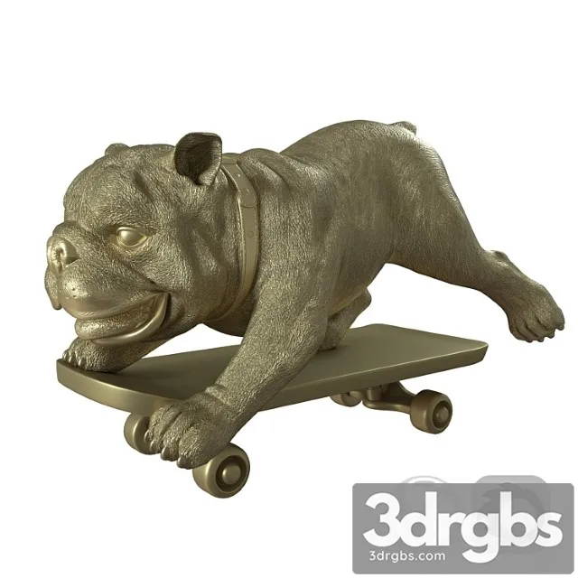 Skating dog  by boconcept 3D Model Free