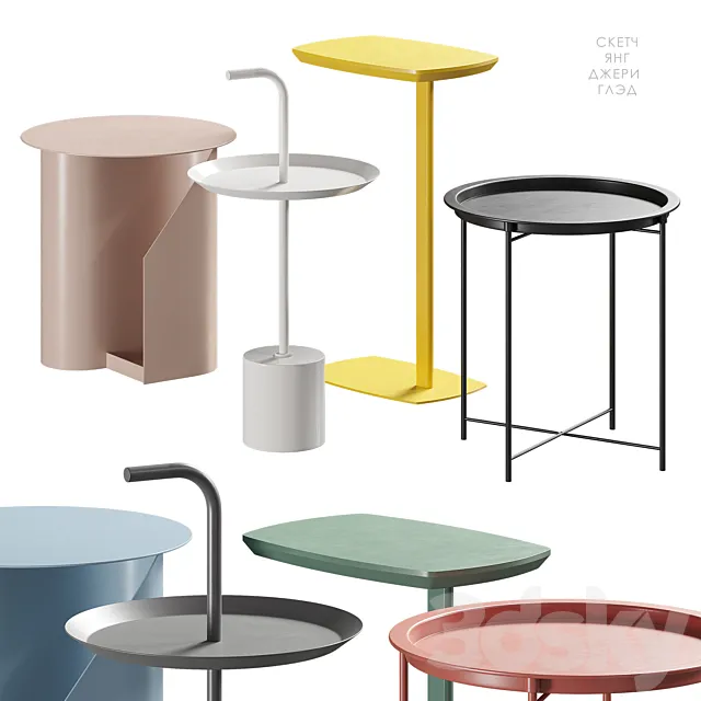 Sketch by Jeri Young Glad tables Divan.ru 3D Model