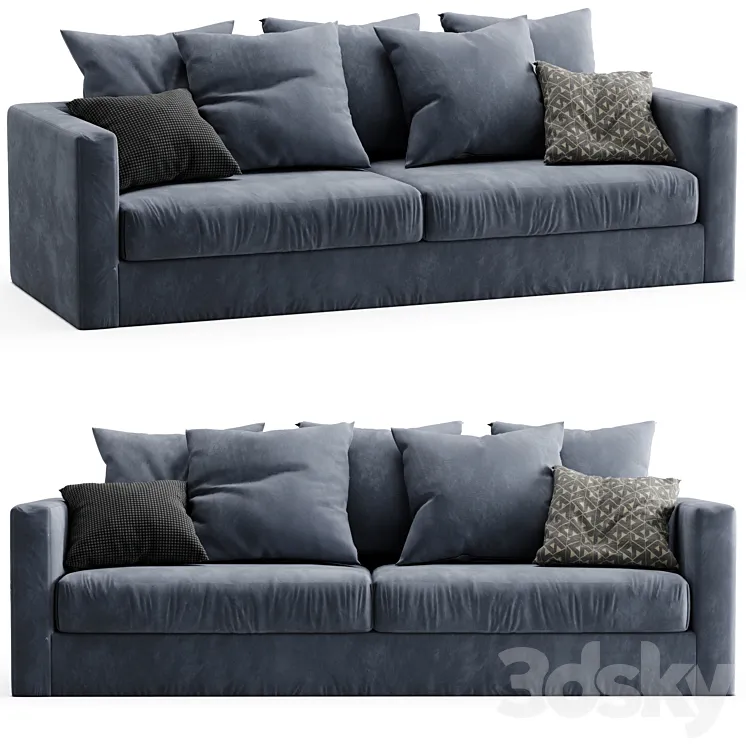 Sketch Sloopy Sofa 3D Model Free