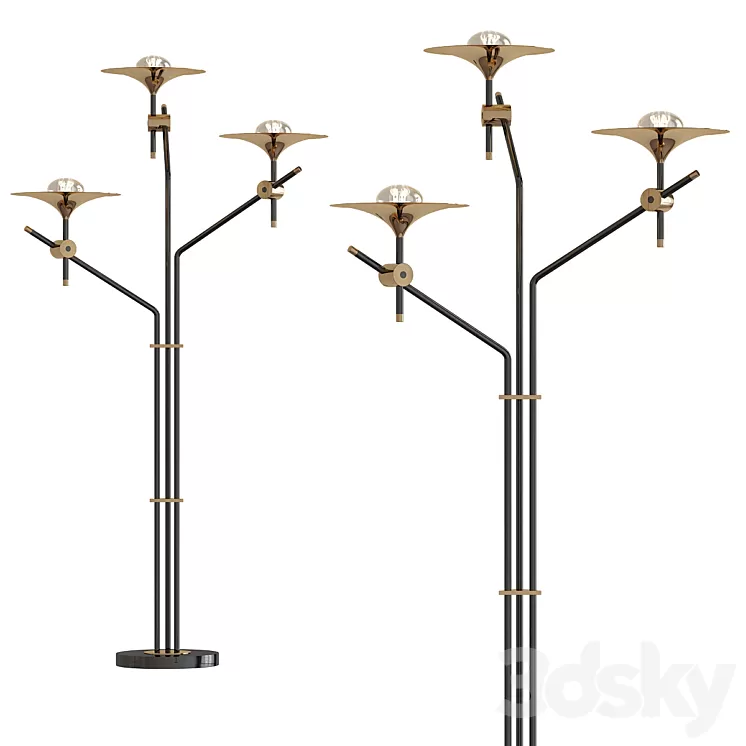 Skew Floor Lamp II 3D Model