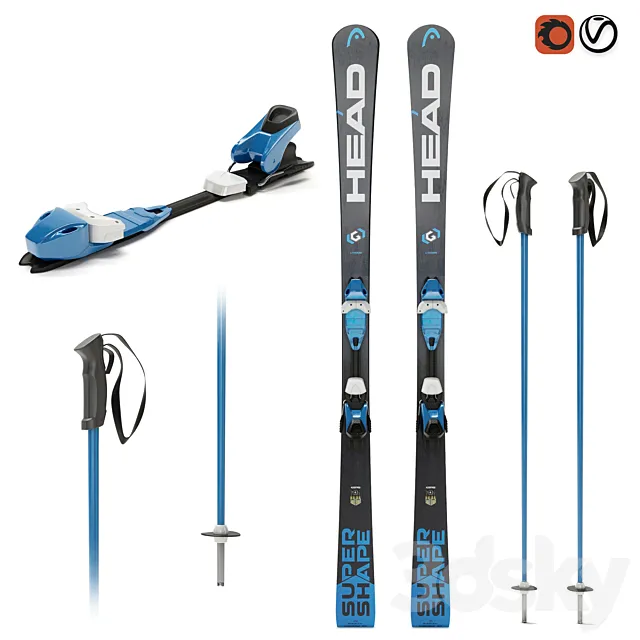 Ski HEAD 3DModel