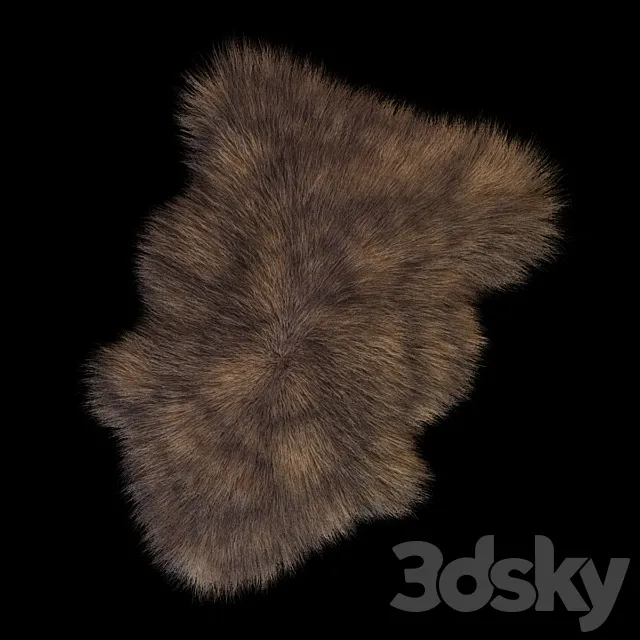 Skin Sheepskin longhair 3DModel