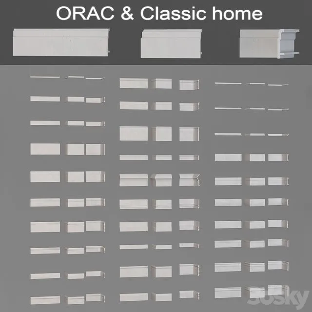 Skirting boards and Orac Classic home 3D Model