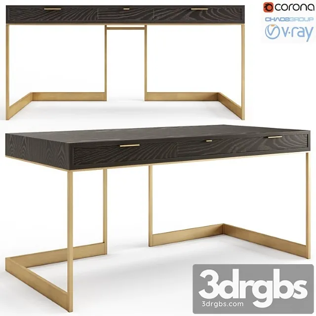 Skram wshbone drawer desk 2 3D Model Free