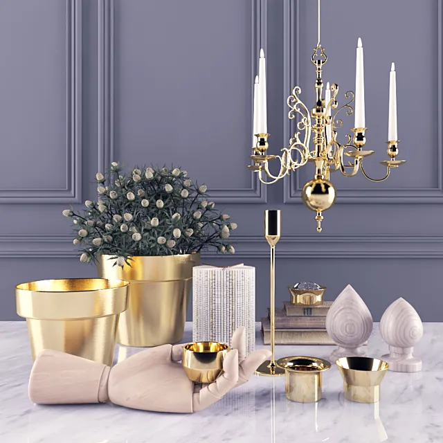 Skultuna decor set. Decorative set Skultuna 3D Model