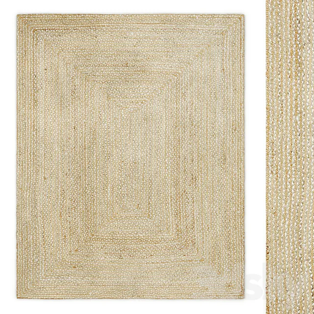 Skye Jute Rug by John Lewis & Partners 3D Model