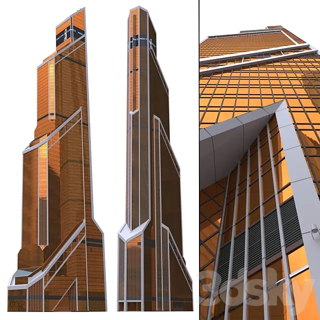 Skyscraper Mercury City Tower ("Mercury") 3D Model