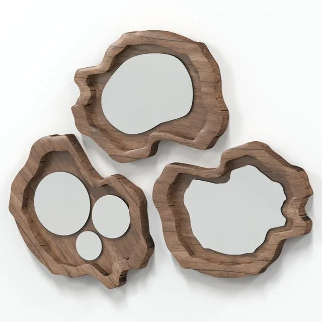 Slab Mirror Collection 3D Model