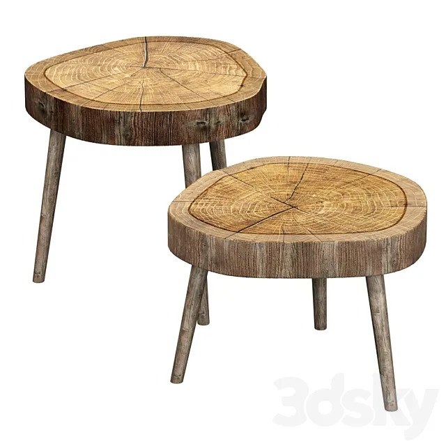 Slab tables 3D Model