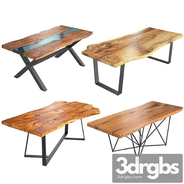 Slab tables set 2 3D Model Free