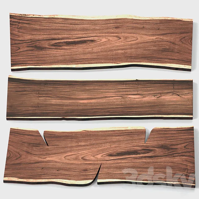 Slabs of wood 3D Model