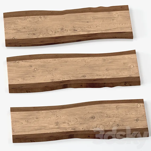 Slabs of wood 3D Model