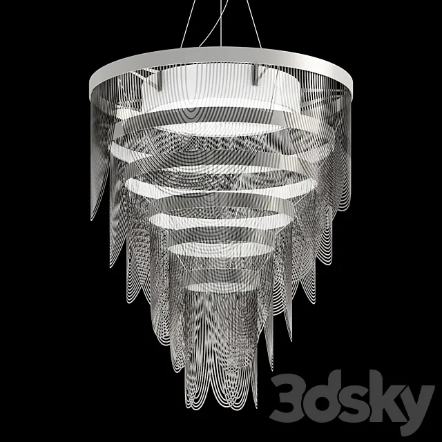 Slamp: Ceremony. Hanging lamp 3D Model