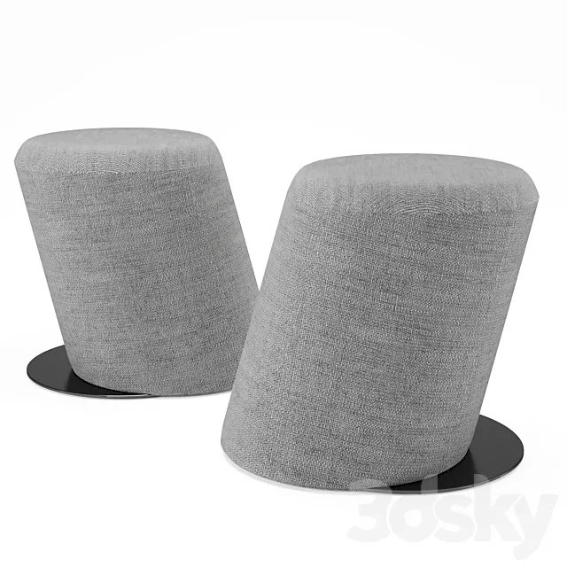 Slant pouf by Tom Dixon 3DModel