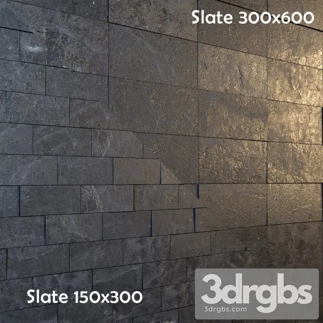 Slate black 3D Model Free