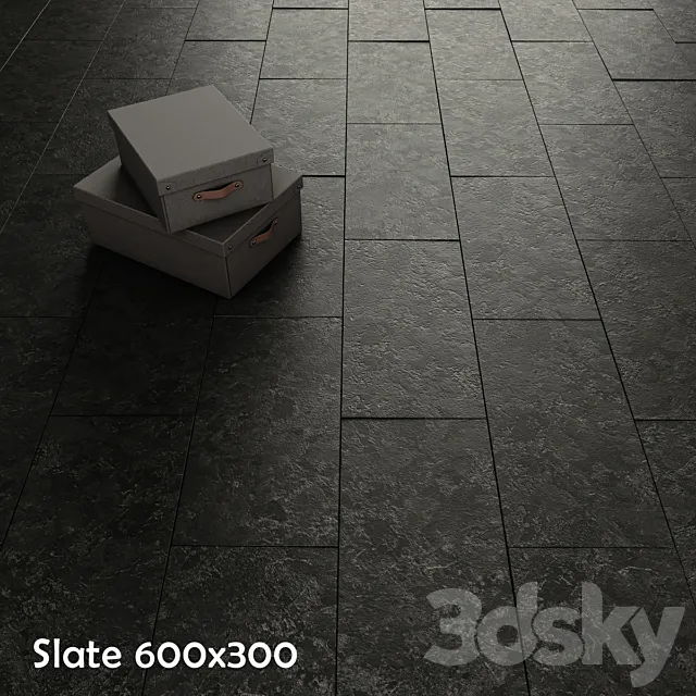 Slate in two colors 3DModel
