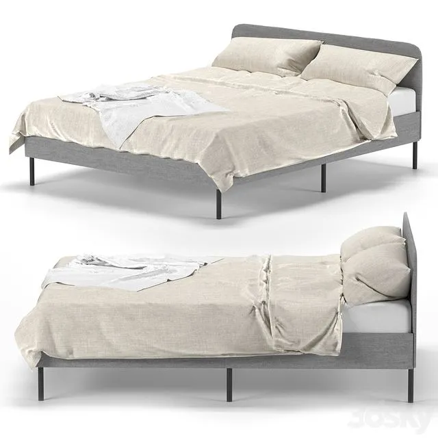 Slattum Double Bed IKEA 3D Model