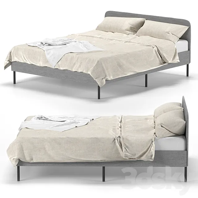 Slattum Double Bed IKEA 3D Model