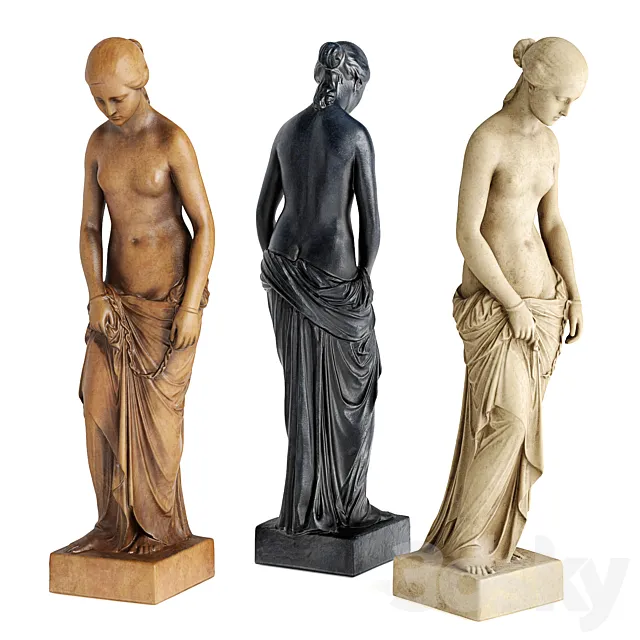 slave girl greek sculpture 3D Model