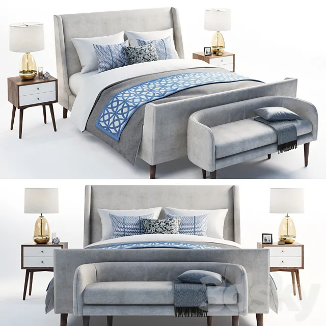 Sleigh Bed 3DModel