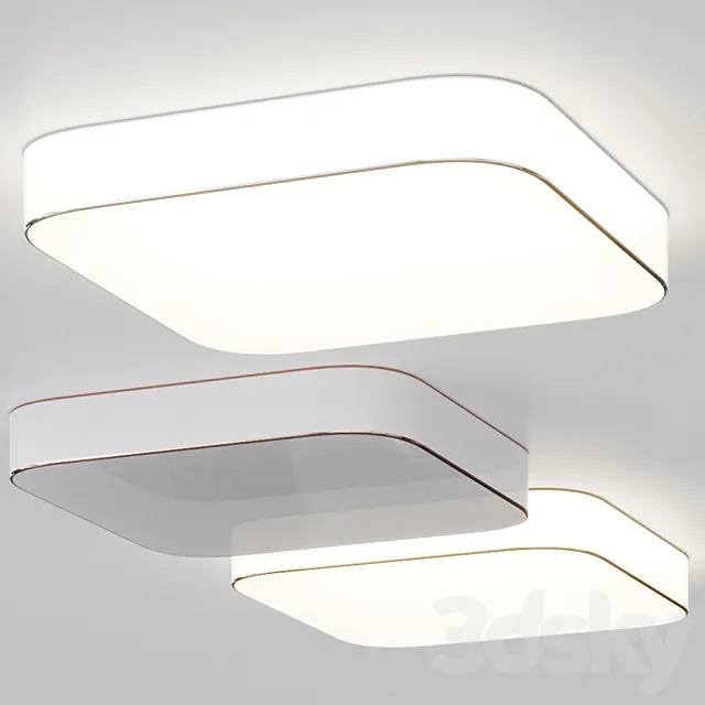 Slide square by Penta Ceiling luminaires 3D Model