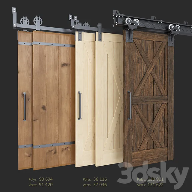 Sliding Barn Door (Garrick Barn Classic I-Beam) 3D Model