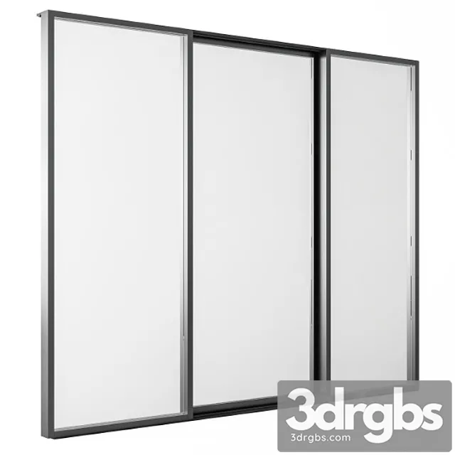 Sliding Black Metal Window Modern Windows Set 05 Free Download