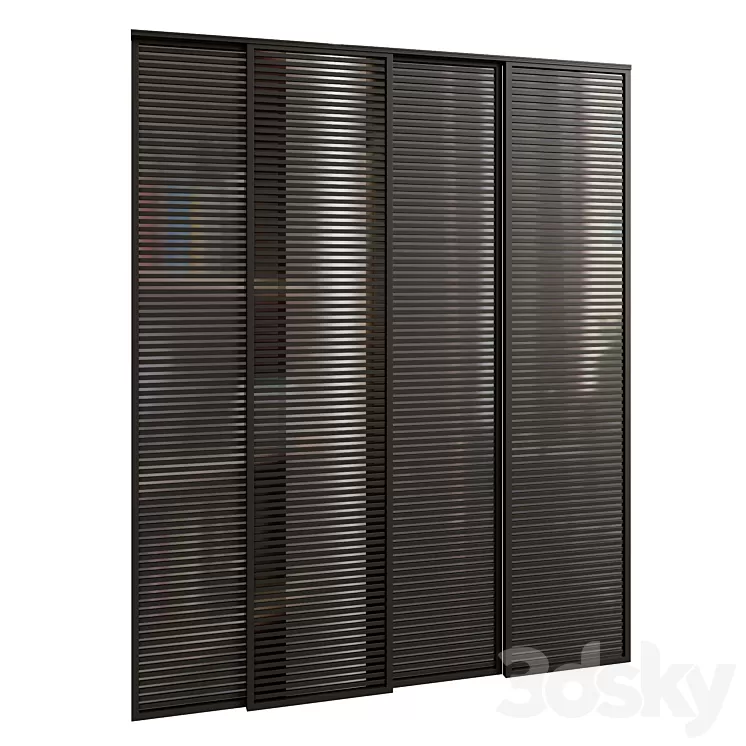 Sliding door 01 3D Model